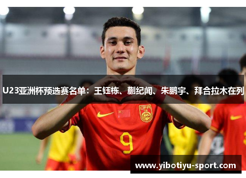 U23亚洲杯预选赛名单：王钰栋、蒯纪闻、朱鹏宇、拜合拉木在列